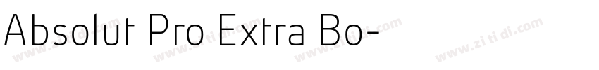 Absolut Pro Extra Bo字体转换 Absolut Pro Extra Bo字体转换